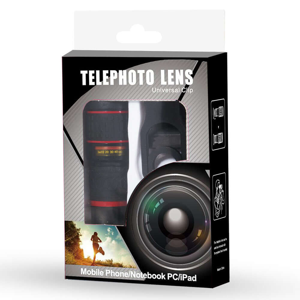 Dropshipman mobile phone telescope lens telephoto clip lens for smartphones and tablets