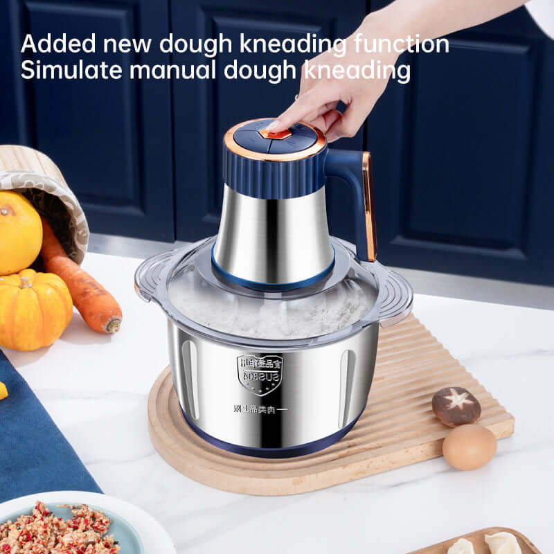 eprolo electric multifunctional food processor with dough kneading function and stainless steel bowl