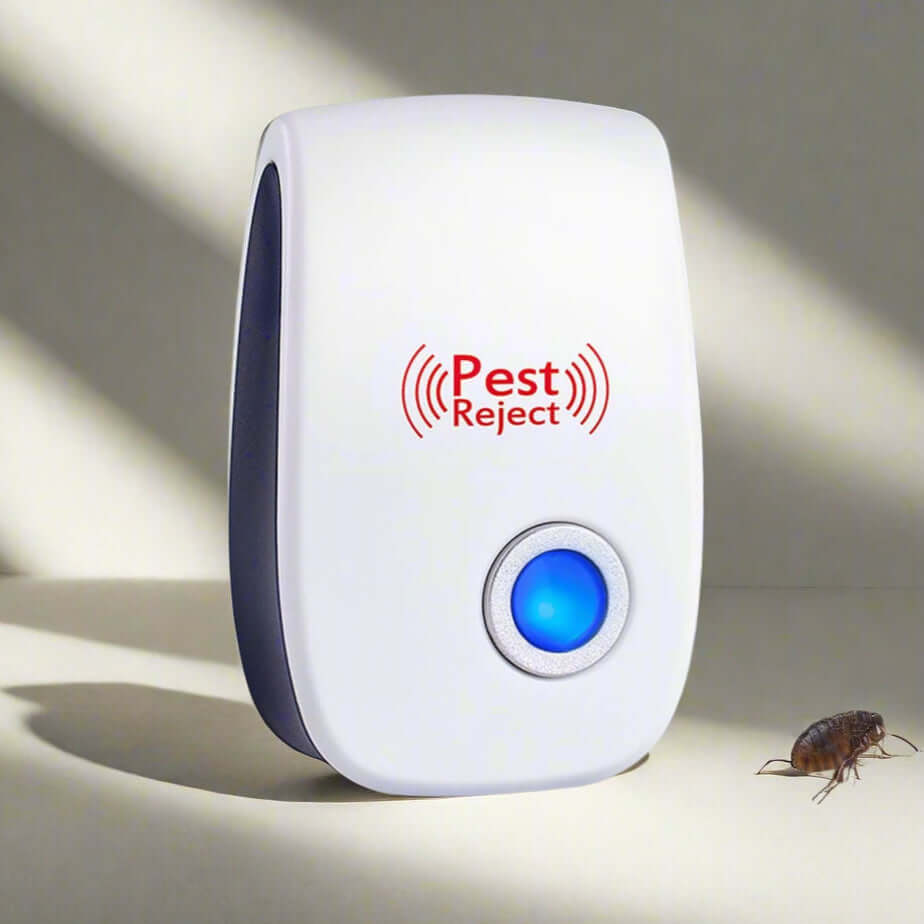 Dropshipman smart indoor pest repellent device emitting signals with a blue light to repel insects