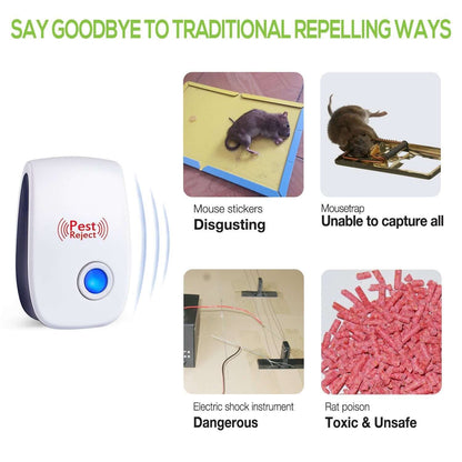 Dropshipman smart indoor pest repellent device with blue indicator light for pest control