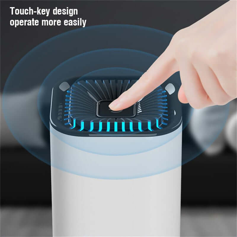 Portable car air freshener ionizer with touch-key design for easy operation by Dropshipman
