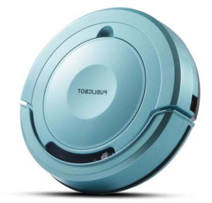 Dropshipman smart robot cleaner for homes in blue with compact round design and automated cleaning features