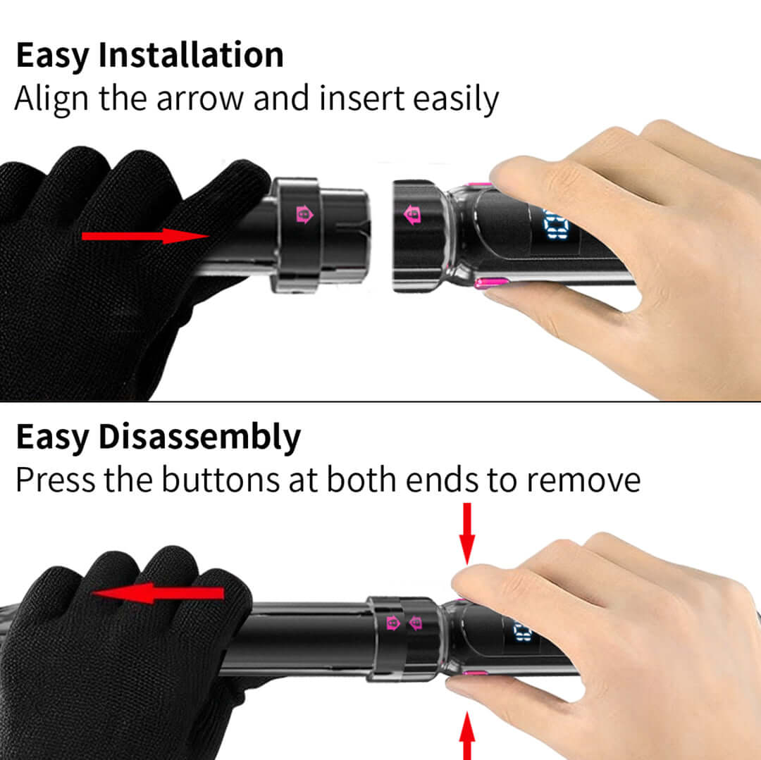 Easy installation and disassembly demonstration for scalding prevention curling wand by CozyTech Living