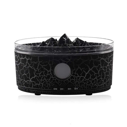 Dropshipman black smart aromatherapy diffuser with crackled design and timer settings