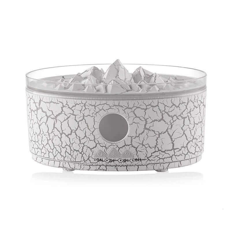 Dropshipman smart aromatherapy diffuser with cracked white design and circular control panel