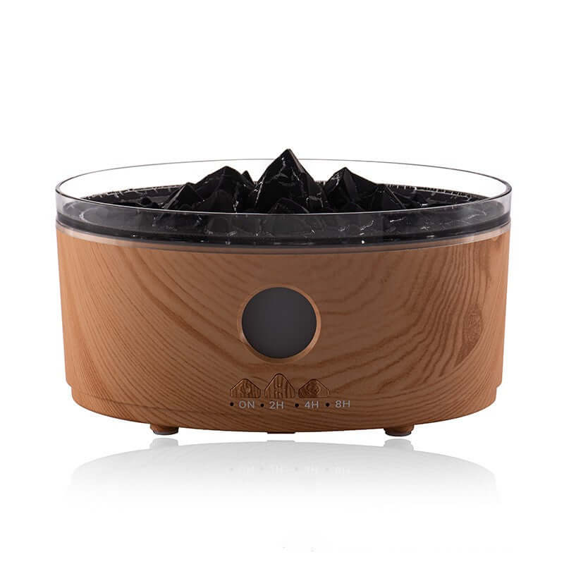 Dropshipman smart aromatherapy diffuser with wood finish and black rock design humidifier