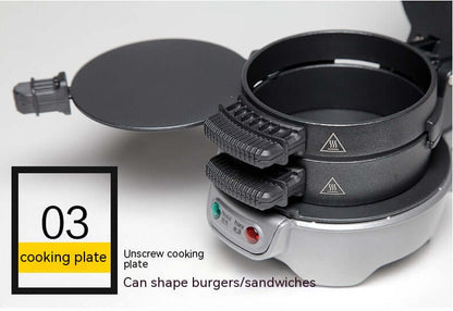 Close-up of the cooking plate from the Dropshipman Smart Kitchen Appliance, designed for the easy sandwich machine.