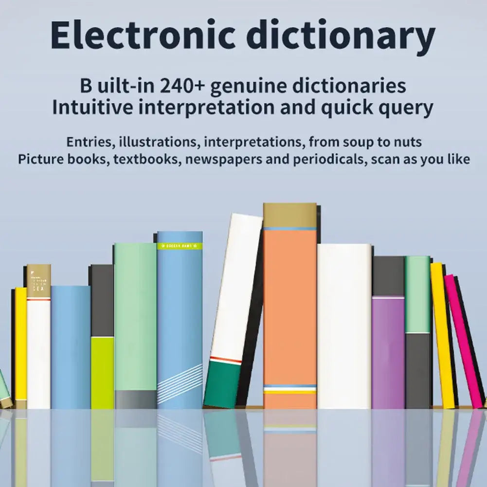 Smart voice translator pen with electronic dictionary featuring 240 plus genuine dictionaries
