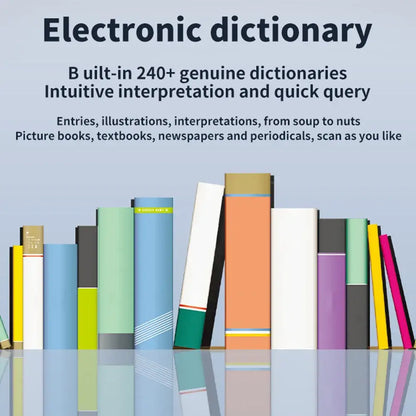 Smart voice translator pen with electronic dictionary featuring 240 plus genuine dictionaries