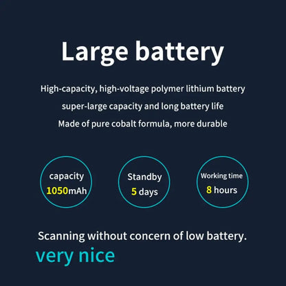 Smart voice translator pen with large 1050mAh battery, 5 days standby and 8 hours working time