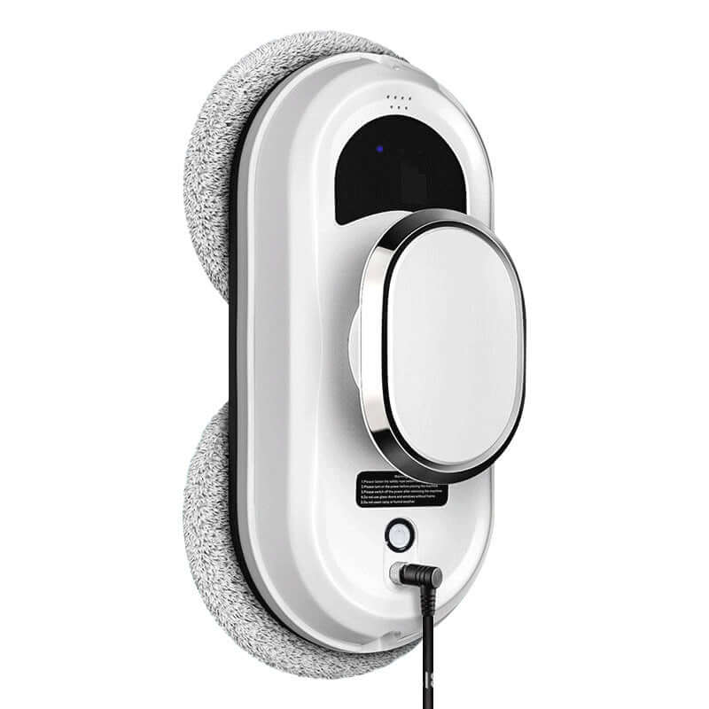 Eprolo smart window cleaning robot with dual circular cleaning pads and sleek white design