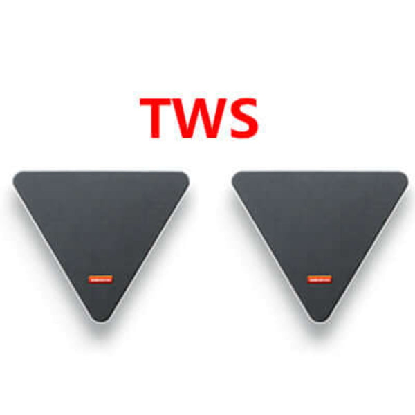 Dropshipman smart wireless speaker for home with black triangular design and TWS pairing