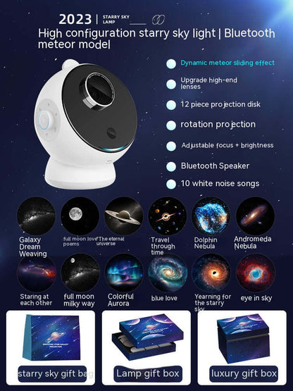 Dropshipman star light projector for bedrooms with Bluetooth speaker and meteor projection effects