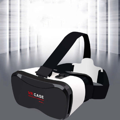 Comfortable virtual reality headset with black and white design and adjustable straps by Dropshipman