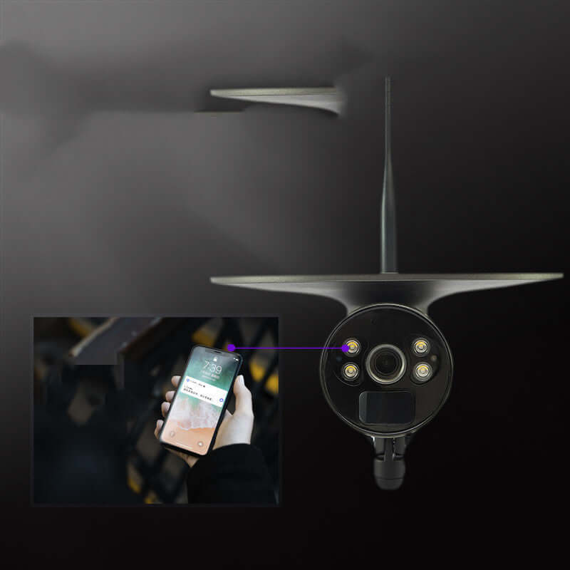 Dropshipman weatherproof smart outdoor camera with night vision and smartphone alerts