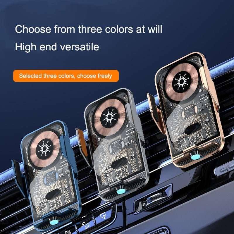 Eprolo wireless car phone charger mount available in three colors with high-end versatile design